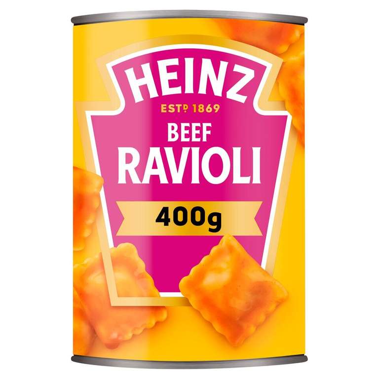 3 For £1 - Heinz Ravioli in Tomato Sauce 400g Tins - Middleton