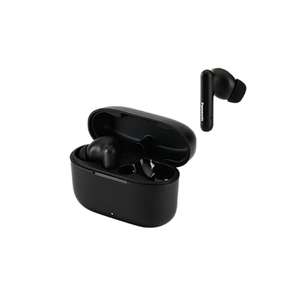 Panasonic RZ-B110WDE-K Wireless Earbuds, Bluetooth 5.3, wit Built-in Microphone, XBS, up to 26 Hours Battery Life, with Charging Case, Black