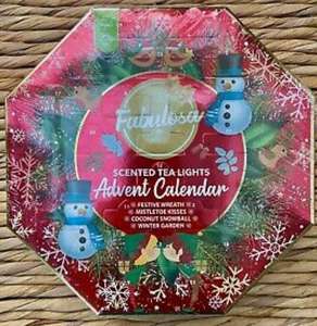 Fabulosa advent calendar 12 scented tea lights £3.99 in B&M, Sunderland
