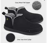 VeraCosy Men's Micro Suede Sheepskin Hi-Top Slippers with Elastic Dual Gores - £8.99 with voucher, sold by Vera Cosy @ Amazon