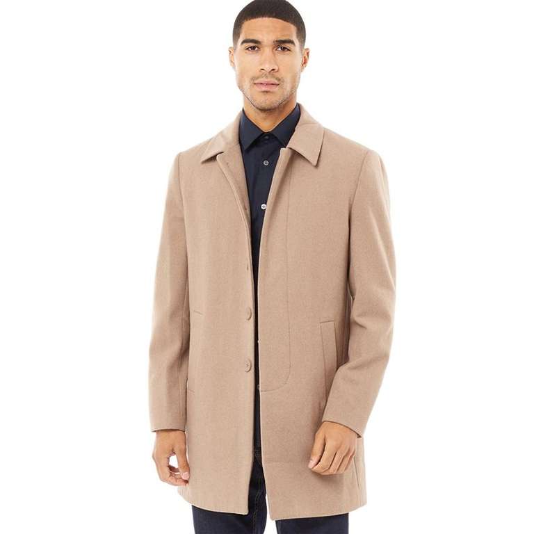 French Connection Mens SB Collar Wool Coat Camel - £59.99 / £64.98 delivered @ MandM Direct