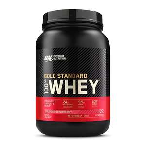 Optimum Nutrition Gold Standard Whey Protein 908g with code + Free Collection