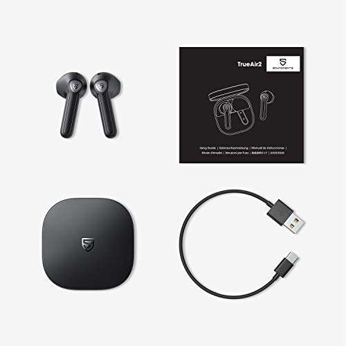 SoundPEATS TrueAir2 Wireless Earbuds Bluetooth V5.2 Black £19.99 with voucher Dispatches from Amazon Sold by TEKTEK-EU