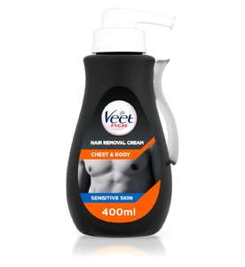 3 Pack of Veet Hair Removal Mens 400ml £19.49 (Free click & collect) @ Boots