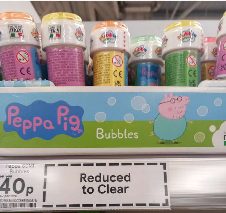 Pepper Pig Bubbles 60ml