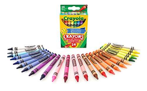 CRAYOLA 12 Assorted Colouring Crayons Multicoloured, 24pk £1 @ Amazon