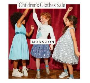 Further Reductions on Childrens Sale now up to 70% off with Free Click and collect @ Monsoon