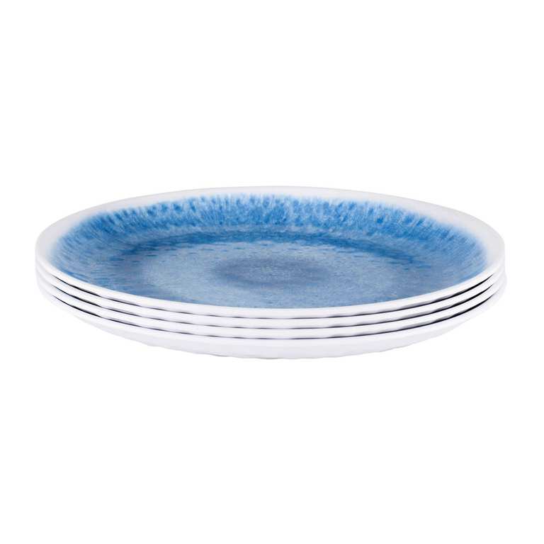 Melamine Dinner Plate Set of 4 Blue / Side Plate Set of 4 - £2.40 / Serving Bowl £2.10