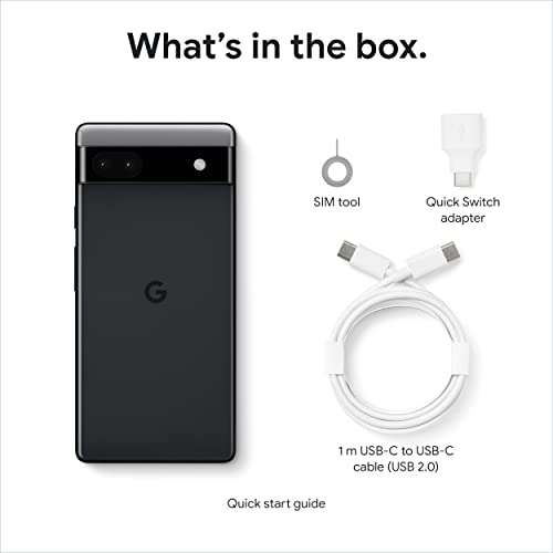 Google Pixel 6a 128Gb – Unlocked Android 5G Smartphone with 12 megapixel camera and 24-hour battery