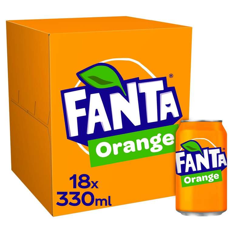 Fanta Orange Drink 330ML x18 £6.50 @ Asda