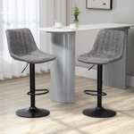 Up to 40% off Range of Set of 2 Bar Stools, Prices from £50 + free delivery over £59