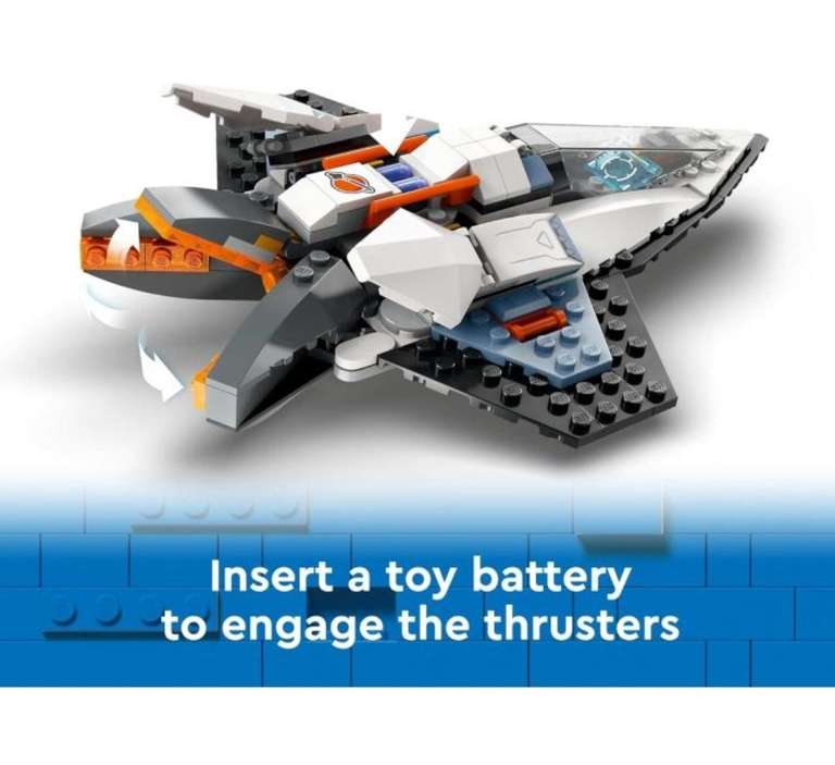LEGO City Interstellar Spaceship 60430 with drone & mini fig