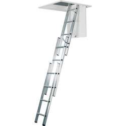 Werner 3 Section Loft Ladder & Handrail - Free C&C