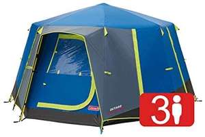 Coleman Tent Octago Waterproof 3 Person Camping Tent with Sewn-in Groundsheet - £126.49 @ Amazon