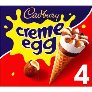 Cadbury Creme Egg Ice Cream Cones 4 x 100ml - In store at Reigate
