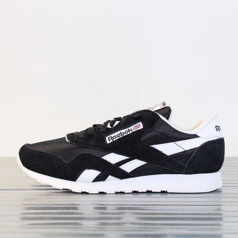 Men's Reebok Classic Nylon Black Trainers Vintage Retro GY7231 (Limited Sizes) - Sold by branded23