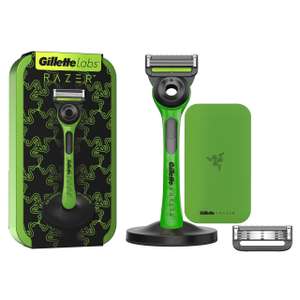 Gillette Labs with Exfoliating Bar, Limited Edition Razor 1 Handle & 2 Blades & Stand & Travel Case (£14.24/£12.74 with S&S)