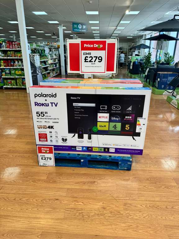Polaroid Roku 55" 4K UHD HD Smart LED TV in Leeds