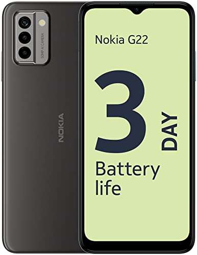 Nokia G22 6.52” HD+ Dual SIM Smartphone, Android 12, 50MP AI camera, 3-Day 5050 mAh Battery