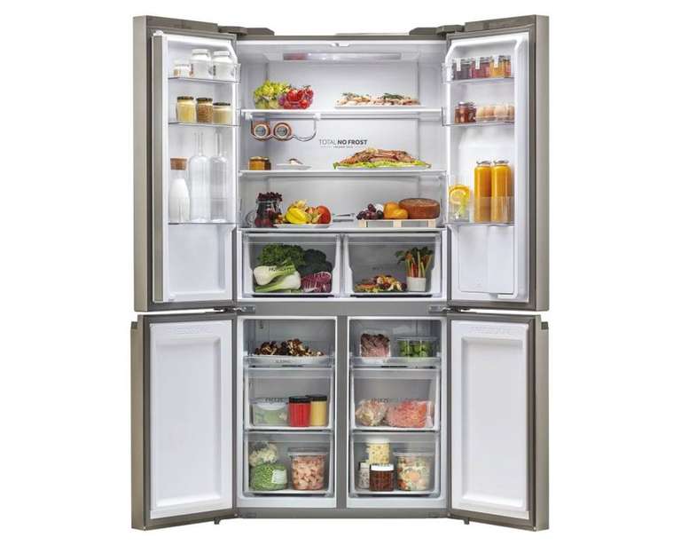 Haier Cube 90 Series 5 525L No Frost Four Door Fridge Freezer with Water Dispenser (HTF-520WP7)