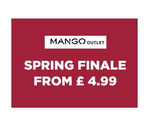 Mango Outlet Finale Reductions Prices from £1.99 Free Delivery on £40 Spend
