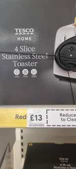 4 Slice Stainless Steel Toaster - Ashford Middlesex