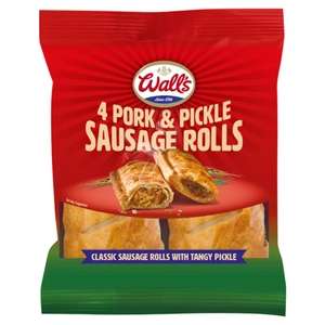 Wall's 4 Pork & Pickle Sausage Rolls 4x55g - £1.25 @ Asda