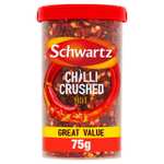 Large Schwartz spices - crushed chilli 75g, Cajun 115g, BBQ 110g and Paprika 105g £1 @ Farmfoods Plymouth