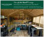 10' x 6' Forest 4Life 25yr Guarantee Overlap Pressure Treated Double Door Apex Wooden Shed from £539.99 with free keysafe @ Shedstore