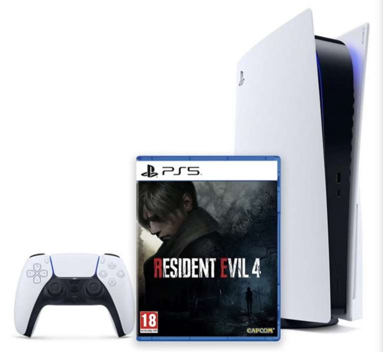 Sony PlayStation 5 Disc Edition Console + Resident Evil 4 Bundle £499.99 delivered Using Code @ Box