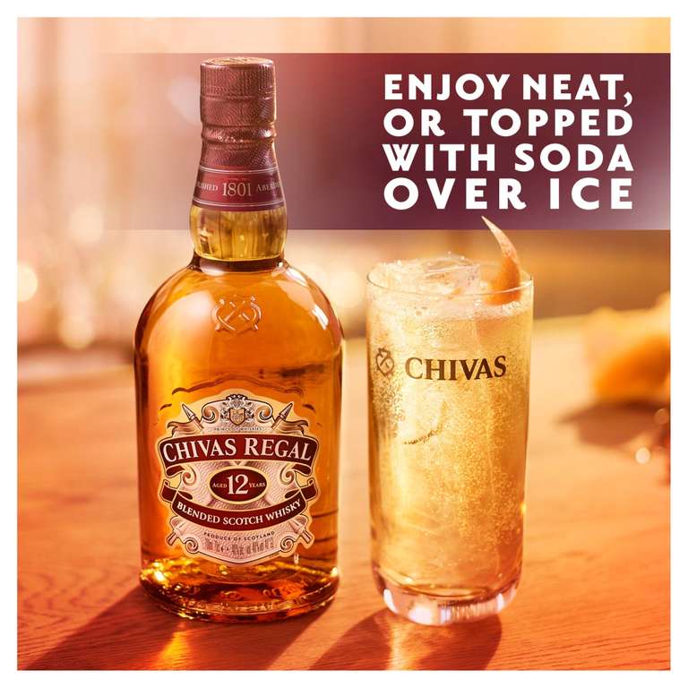 Chivas Regal 12 Year Old Blended Scotch Whisky Highball Gift Set £22 @ Amazon