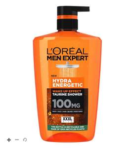 L'Oreal Men Expert Hydra Energetic OR Pure Carbon Shower Gel Large XXL 1L (£1.50 for C&C) - For Student Account Holders With Code