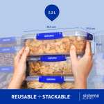 Sistema Klip It Food Storage Containers 2 Litre (Pack of 3) BPA Free