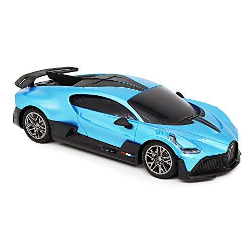 CMJ RC Cars Bugatti Divo Blue Remote control Radio Car 1:24 Officially Licensed 1:24 Scale Working Lights 2.4Ghz