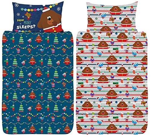 Hey Duggee Single Duvet Cover - Duggee Christmas Design - Official Reversible Bedding Set - £8.99 - Sold by Kidco / FBA @Amazon