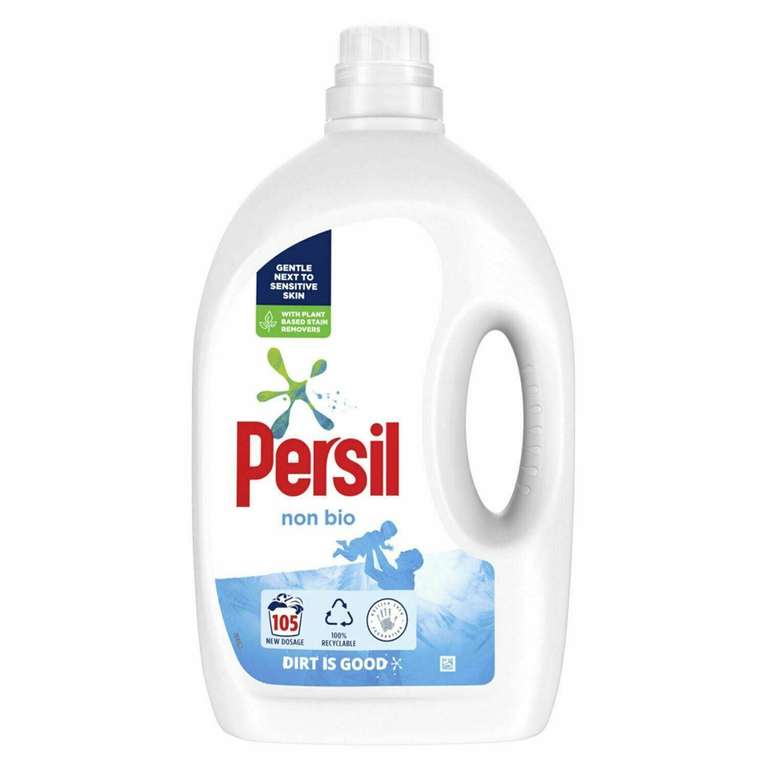 2 Pack Persil Liquid Washing Detergent, Non-Bio, 105 Washes, Total - 210 Wash W/Code @ Avant Garde Brands
