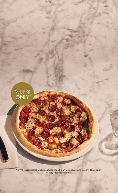 Any Regular Pizza For Delivery or in Restaurant (PizzaExpress Club Exclusive)