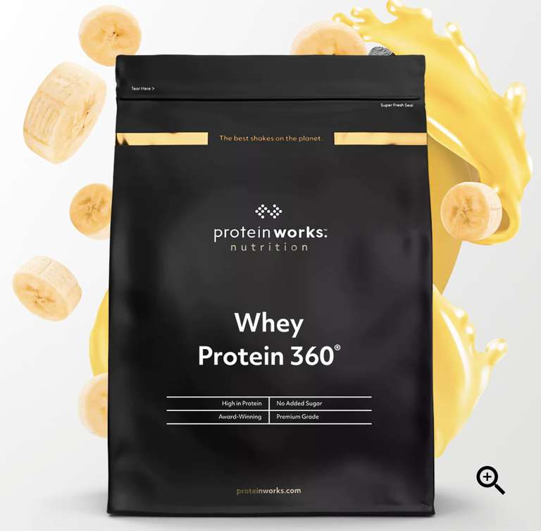 Protein Works 210g Whey protein 360 w/code (5 pck/ 1.05kg for £7.31)