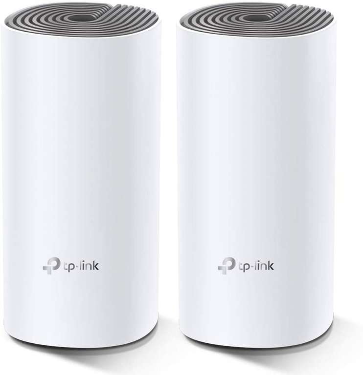 TP-Link Deco E4 Whole Home Mesh Wi-Fi System, Seamless and Speedy (AC1200), 2×100Mbps Ethernet Ports - £59.99 @ Amazon