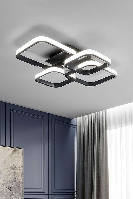 Contemporary LED Semi Flush Ceiling Light sold and FB Living & Home (+ upto 10% TCB)