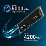 Crucial P3 Plus 2TB M.2 PCIe Gen4 NVMe Internal SSD - Up to 5000MB/s - CT2000P3PSSD8 £103.22 @ Amazon
