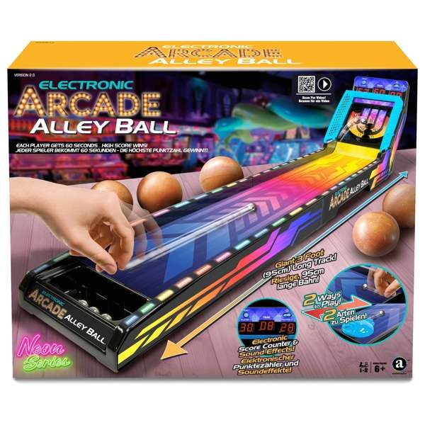 Electronic Arcade Alley Ball (Neon Series) - £14.99 + Free Click & Collect / £4.95 Delivery @ Robert Dyas