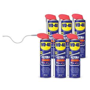 WD-40 Multi-Use Spray Trade Pack - Set of 6 x 400ml Cans with flexible metal nozzle