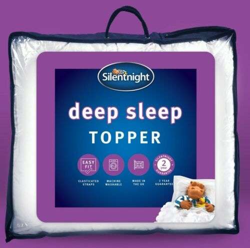 Silentnight Mattress Topper Deep Sleep Single £17.99/Double £20.24/King £21.74/Super-King £23.24 - Branded_Bedding