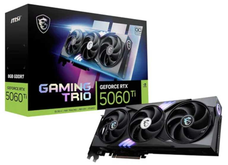 MSI GeForce RTX 5060 Ti GAMING TRIO OC 8GB Graphics Card