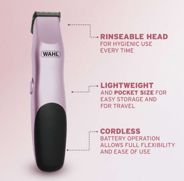 Wahl Trimmer Kit Ladies Personal Lilac Reduced with Free Click and Collect