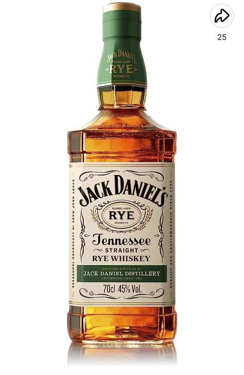 Jack Daniels Rye 70cl £15.75 instore @ Asda, Llandudno