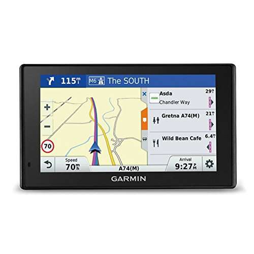 Garmin DriveSmart GPS with Lifetime Map Updates for UK, Ireland - Live Traffic and Built-in Wi-Fi £90 @ Amazon