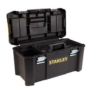 Stanley 19" Metal & plastic 3 compartment Toolbox - £10.00 free Click & Collect @ B&Q
