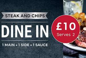 Steak and chips Dine in offer- Steak, Side & Sauce £10 @ Marks & Spencer